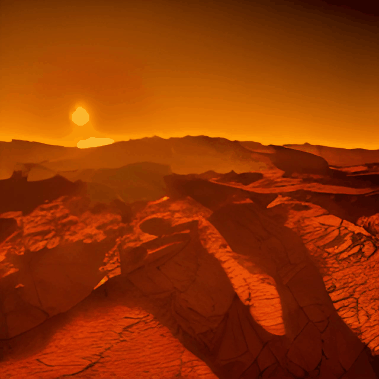 time lapse of sunrise on mars